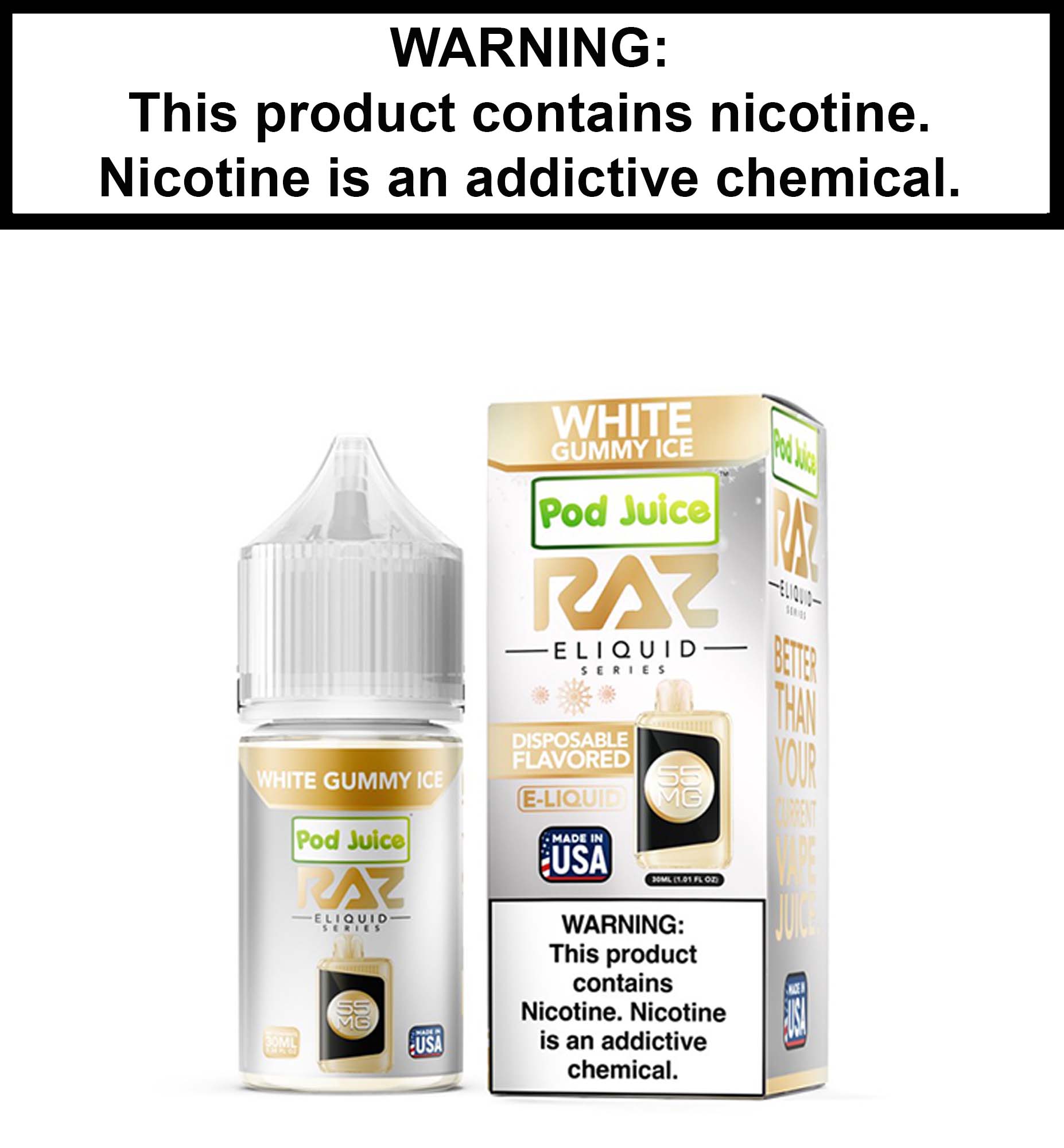 Pod Juice White Gummy Ice (Nic Salt) Vapor Villa Pod Juice White Gummy Ice (Nic Salt) Vapor Villa