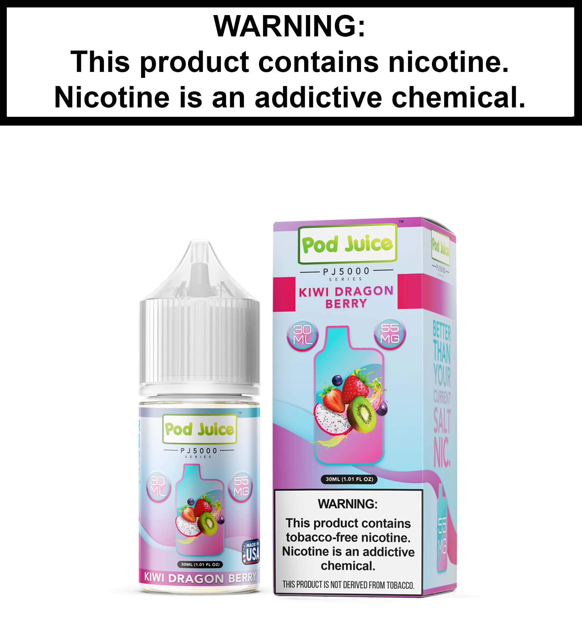 Pod Juice Kiwi Dragon Berry (Nic Salt) Vapor Villa Pod Juice Kiwi Dragon Berry (Nic Salt) Vapor Villa