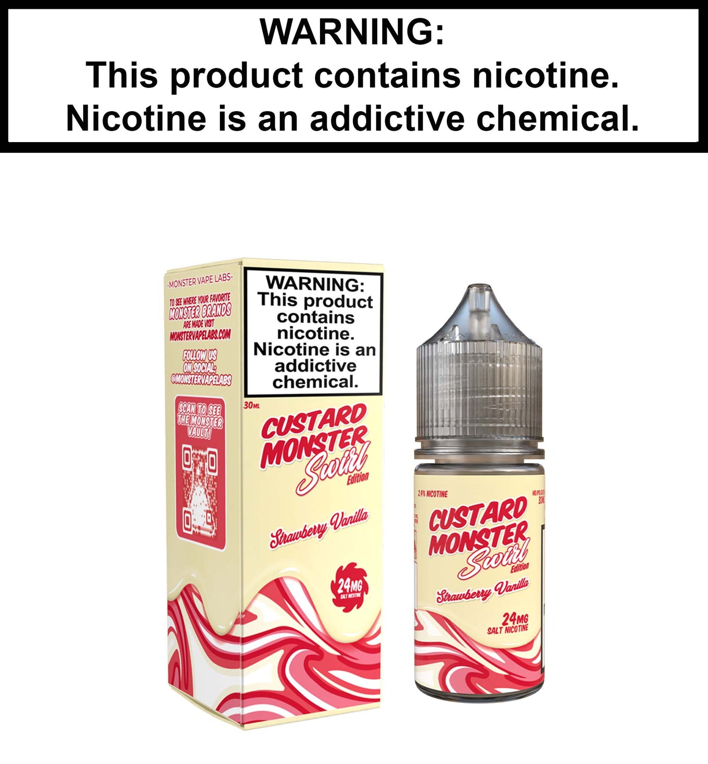 Custard Monster Strawberry Vanilla (Nic Salt)