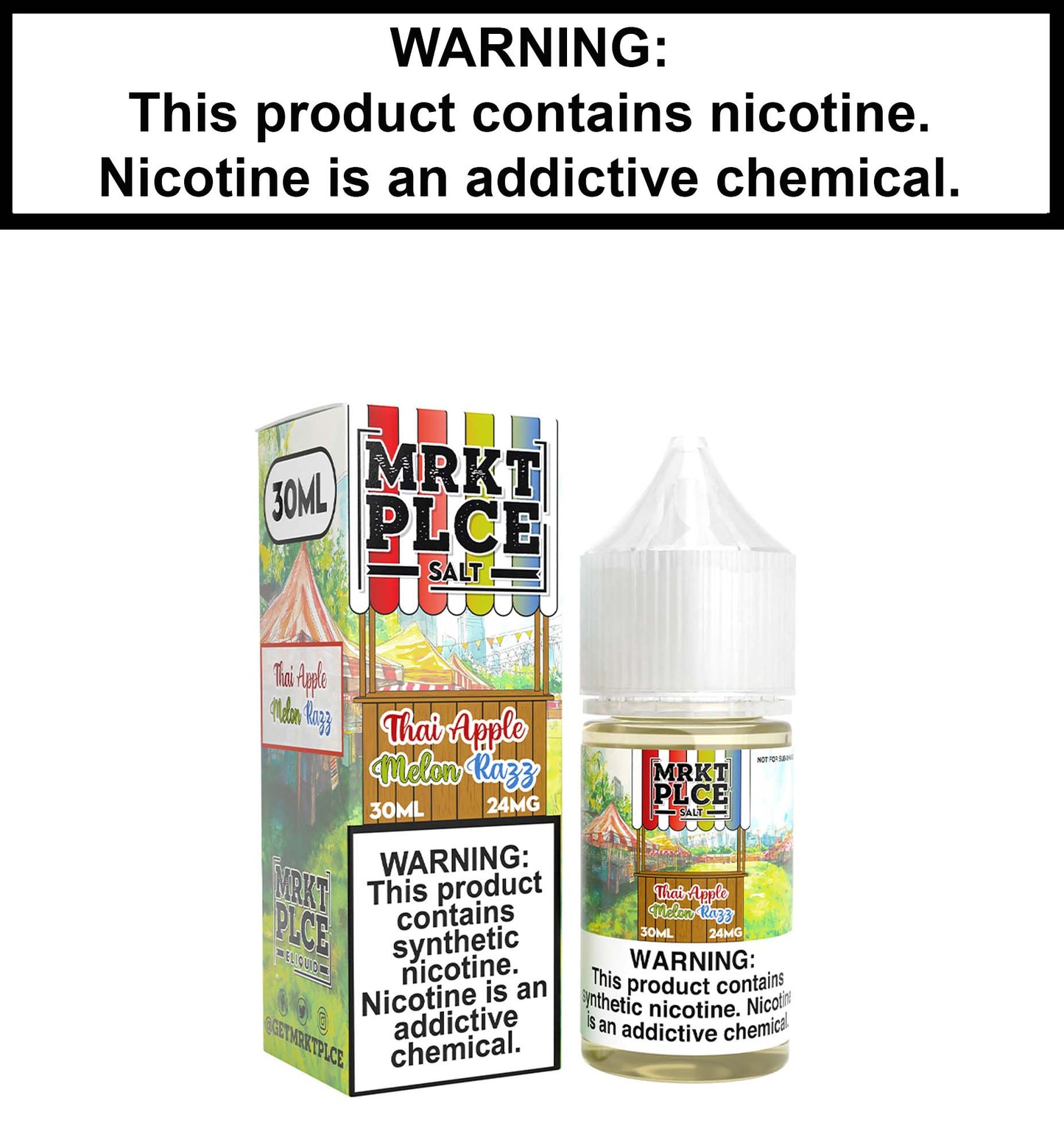 MRKT PLCE Thai Apple Melon Razz (Nic Salt)