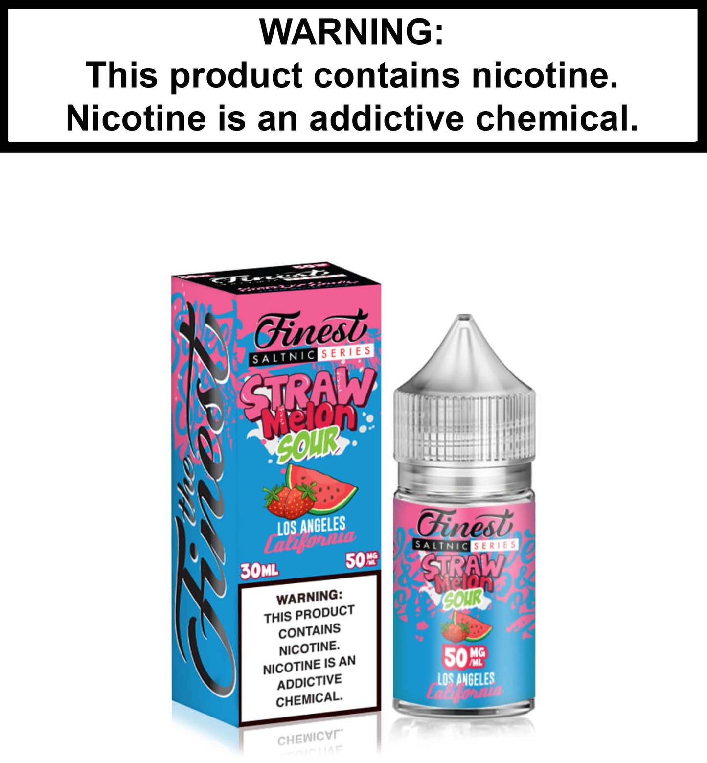 The Finest Straw Melon Sour Belts (Nic Salt)