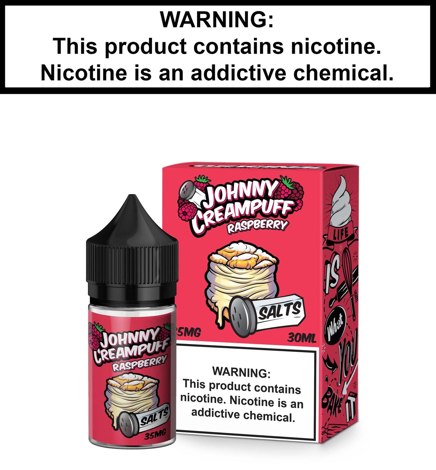 Johnny Creampuff Raspberry (Nic Salt)