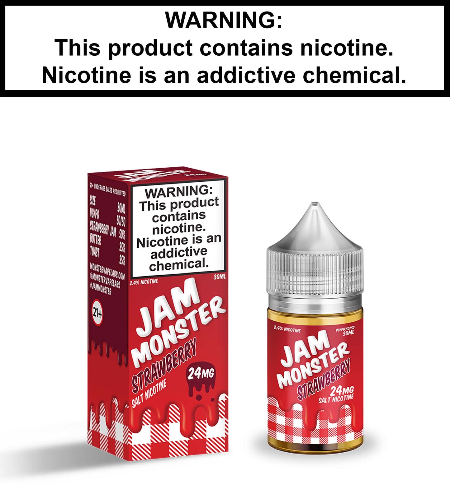 Jam Monster Strawberry (Nic Salt)