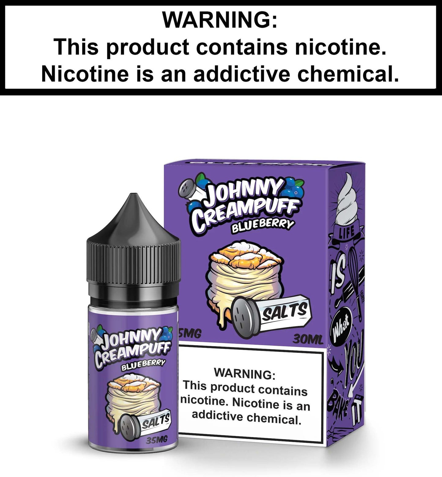 Johnny Creampuff Bluberry (Nic Salt)