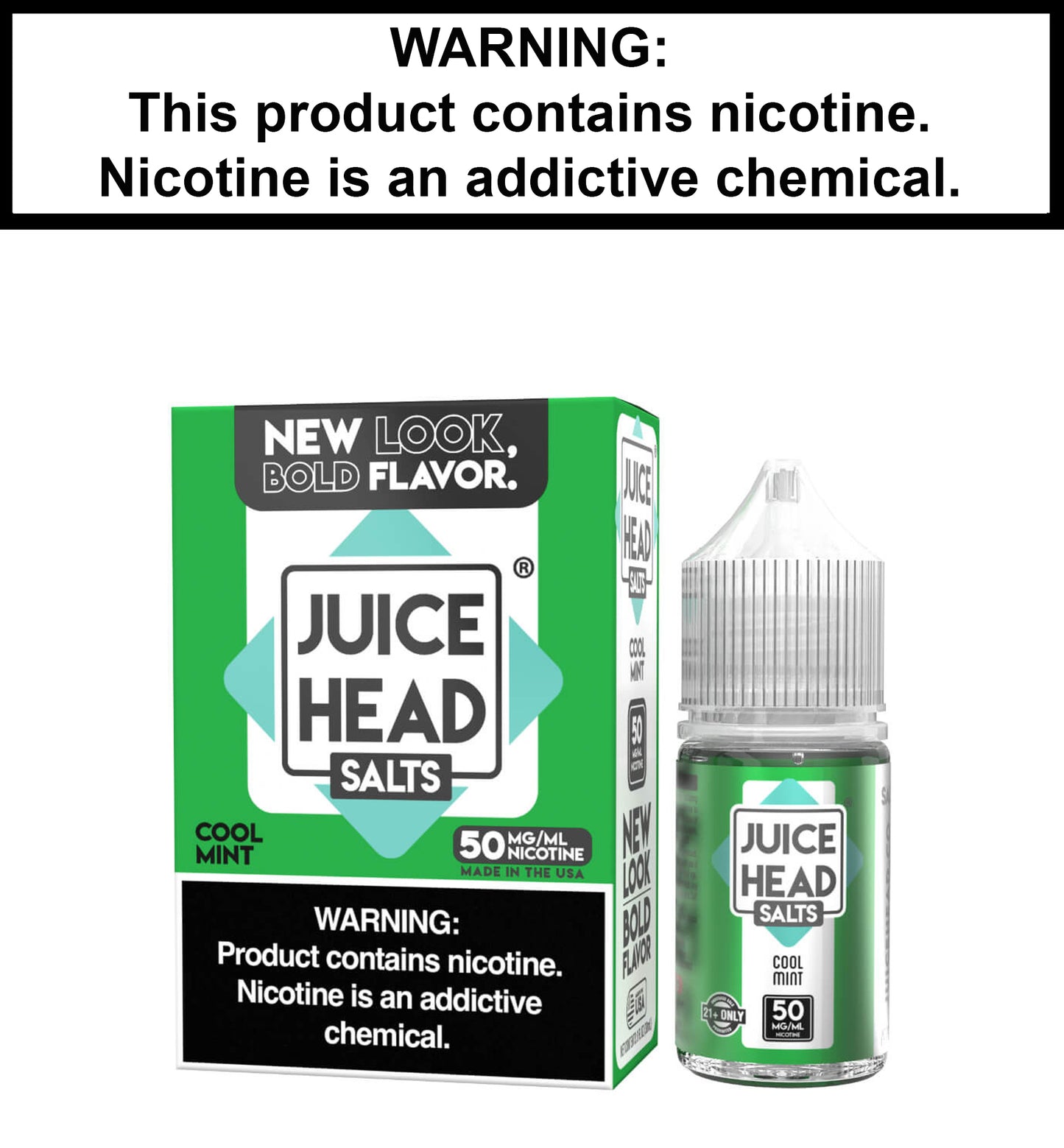 Juice Head Cool Mint (Nic Salt)