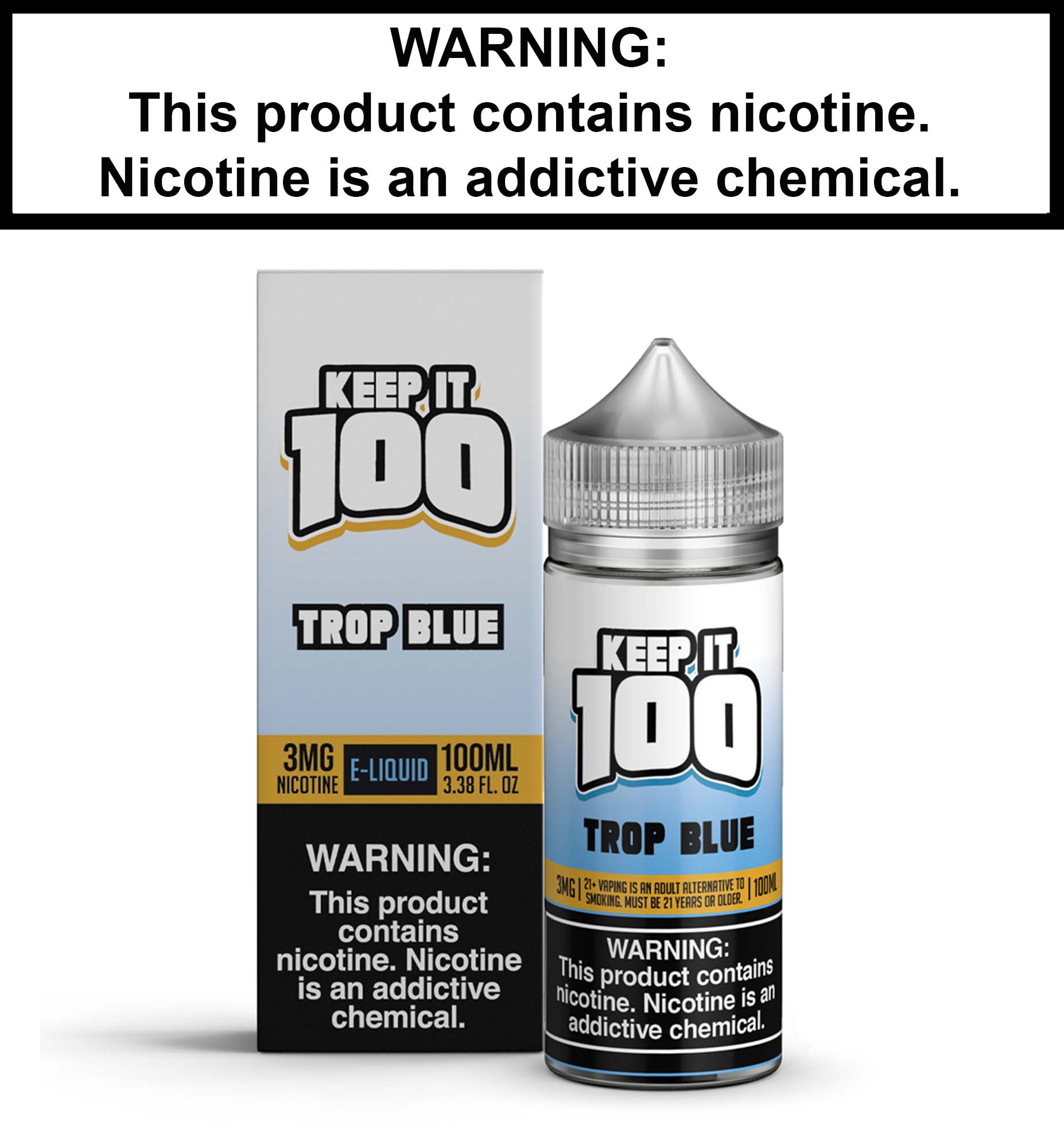 Keep it 100 Trop Blue – Vapor Villa Keep it 100 Trop Blue – Vapor Villa