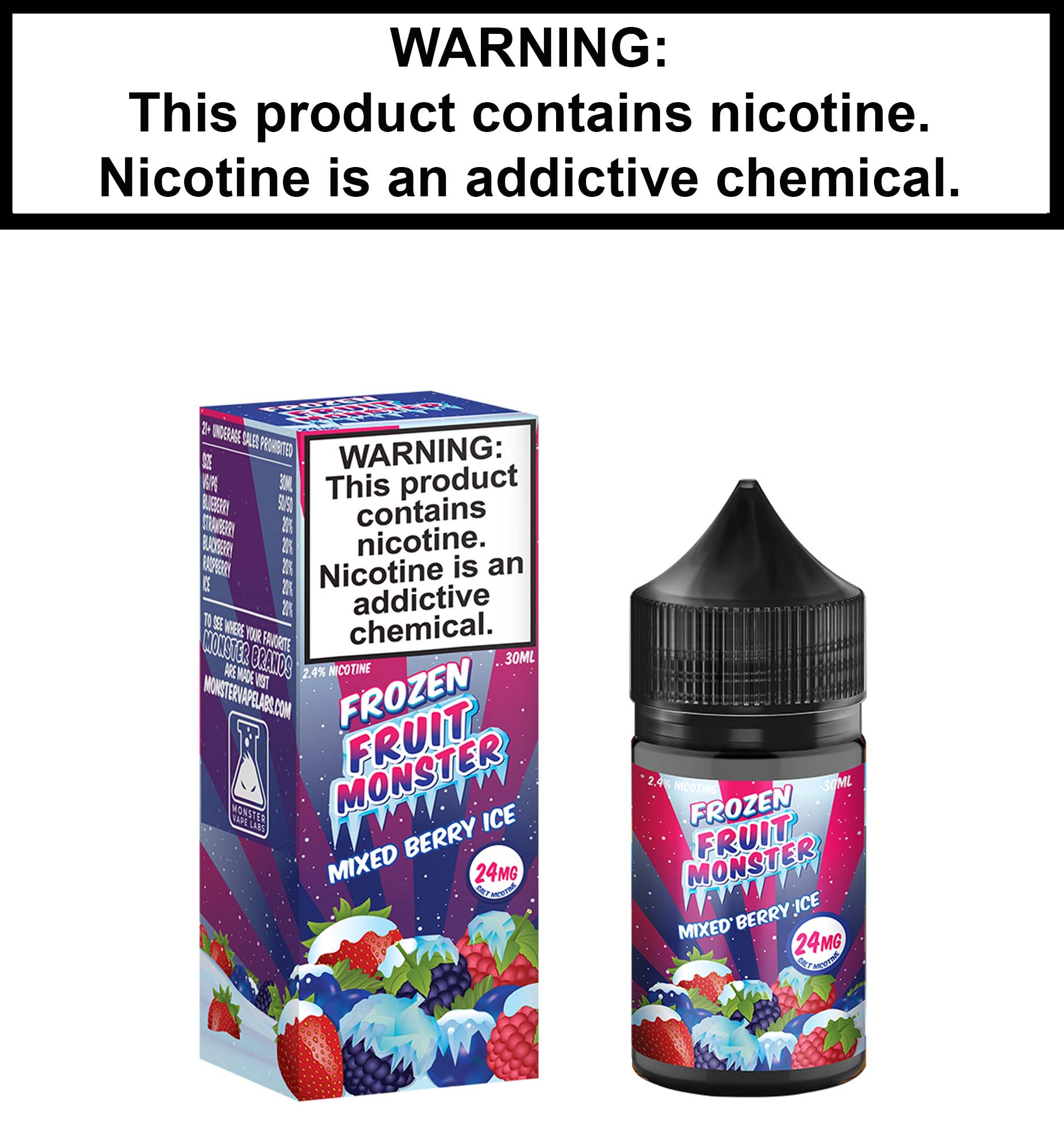 Fruit Monster Mixed Berry Ice (Nic Salt) Vapor Villa Fruit Monster Mixed Berry Ice (Nic Salt) Vapor Villa