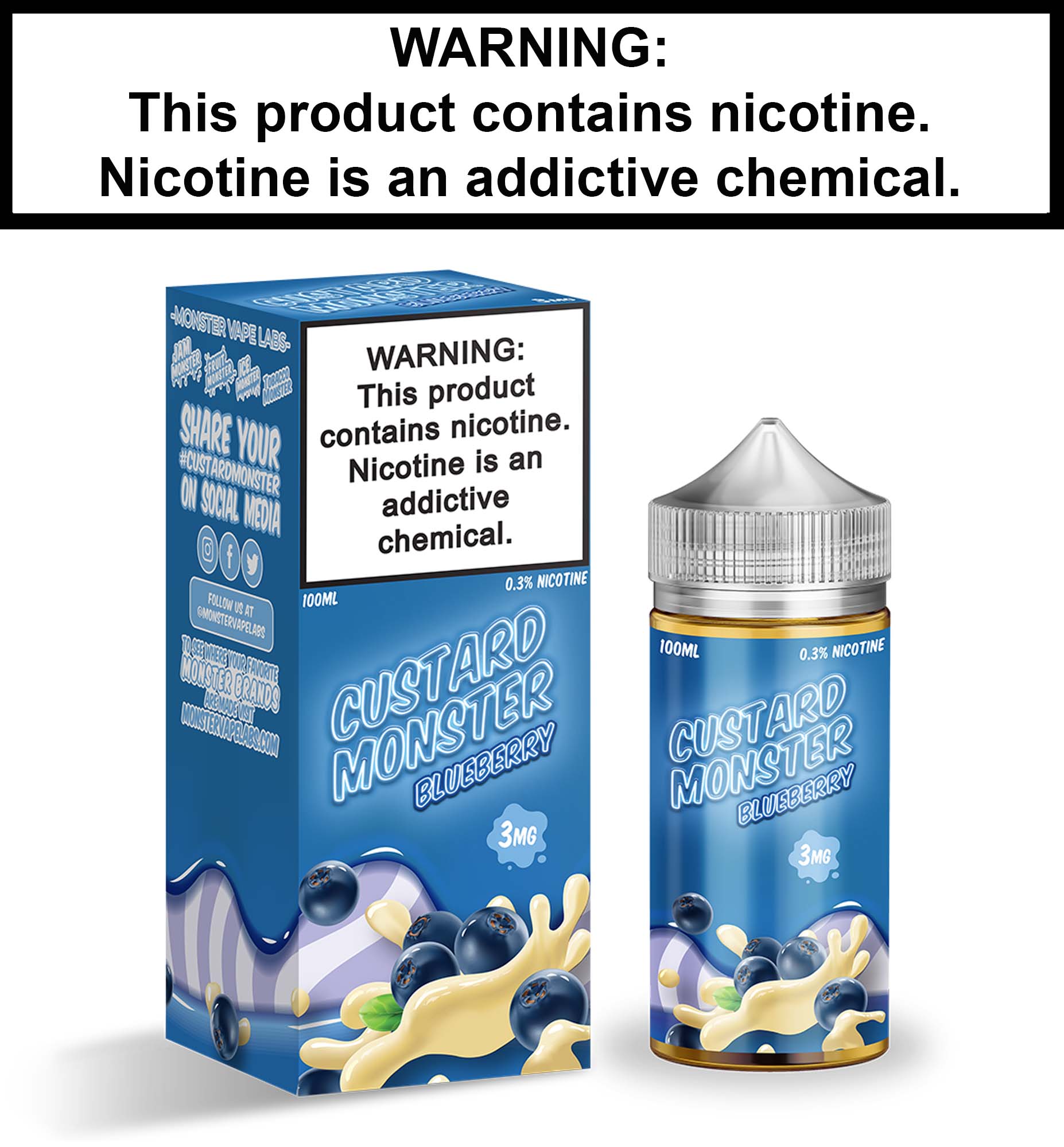 Custard Monster Blueberry Custard Vapor Villa Custard Monster Blueberry Custard Vapor Villa