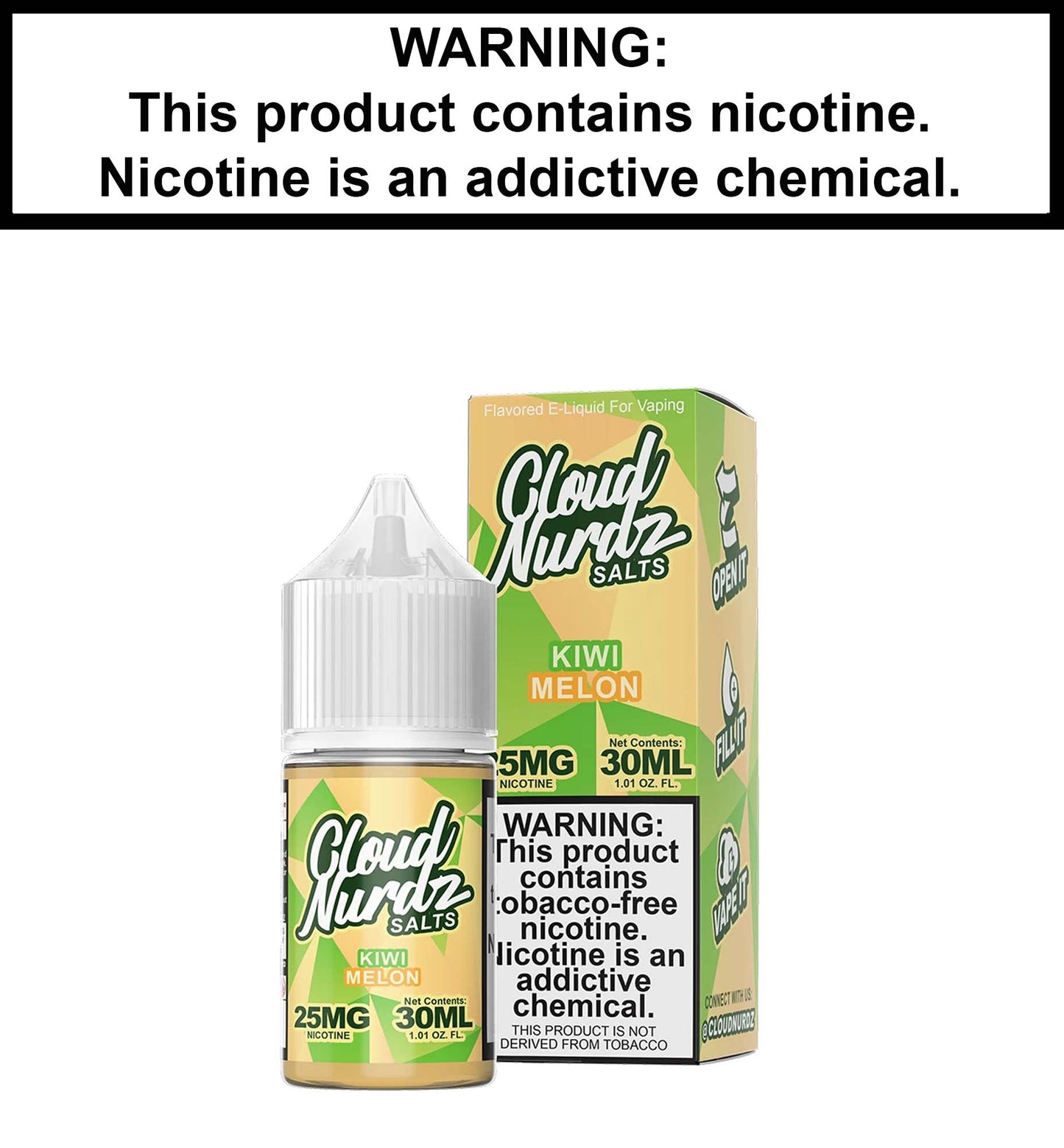 Cloud Nurdz Kiwi Melon (Nic Salt)