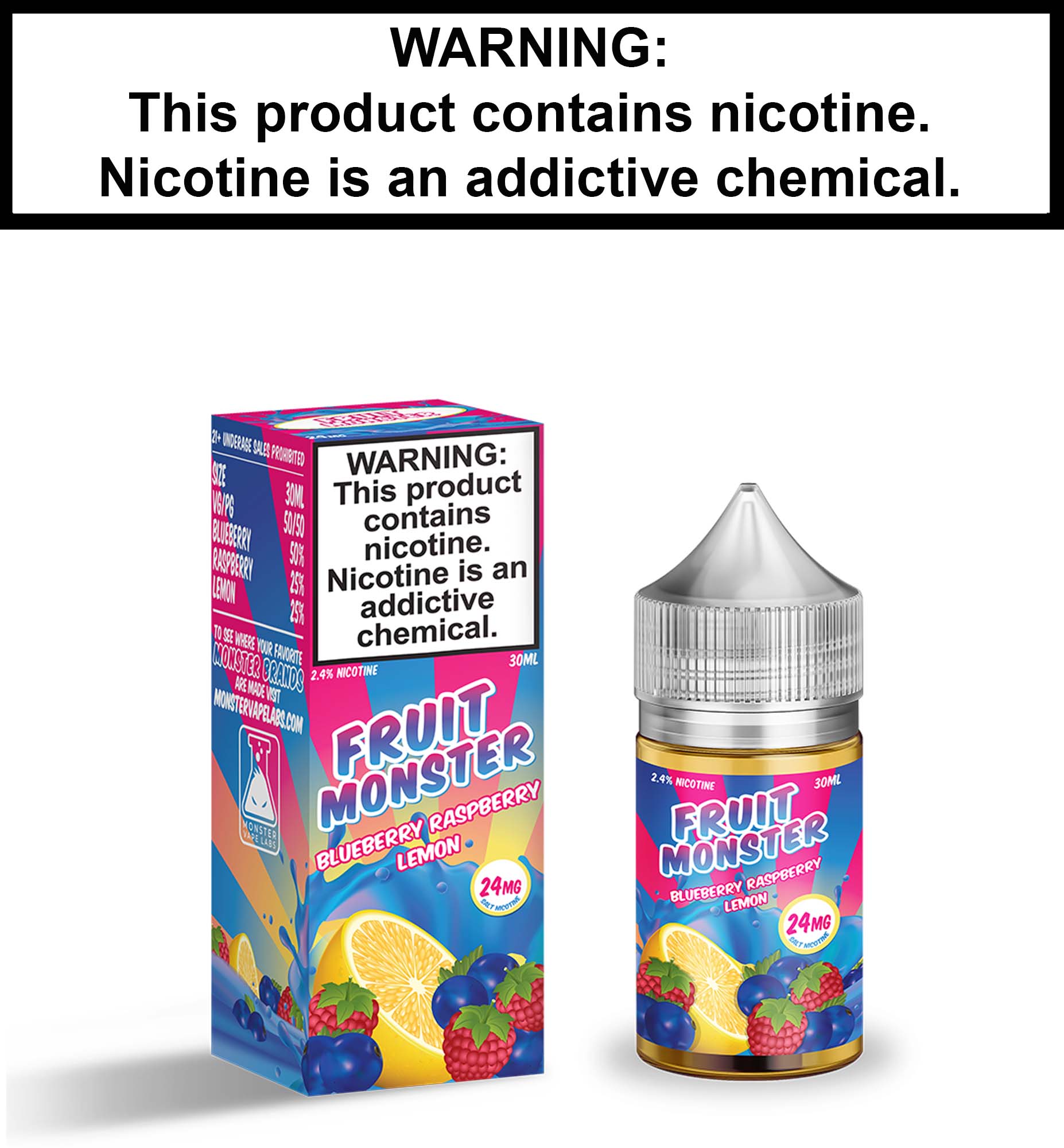 Fruit Monster Blueberry Raspberry Lemon (Nic Salt) Vapor Villa Fruit Monster Blueberry Raspberry Lemon (Nic Salt) Vapor Villa