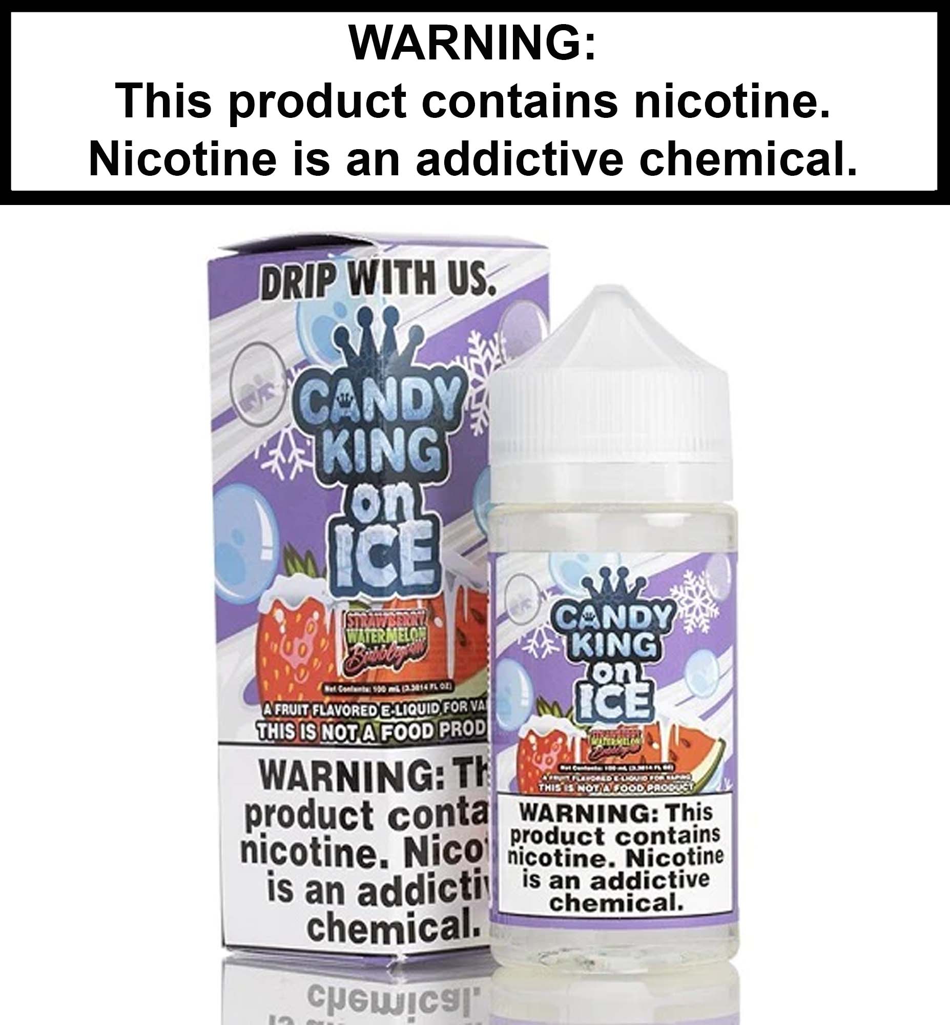 Candy King Straw/Watermelon Bubble Gum Ice Vapor Villa Candy King Straw/Watermelon Bubble Gum Ice Vapor Villa