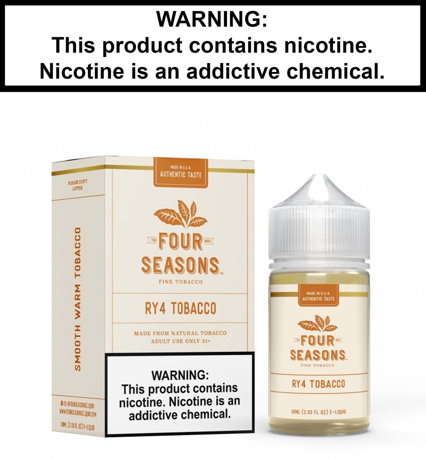 Four Seasons RY4 Tobacco (Nic Salt)