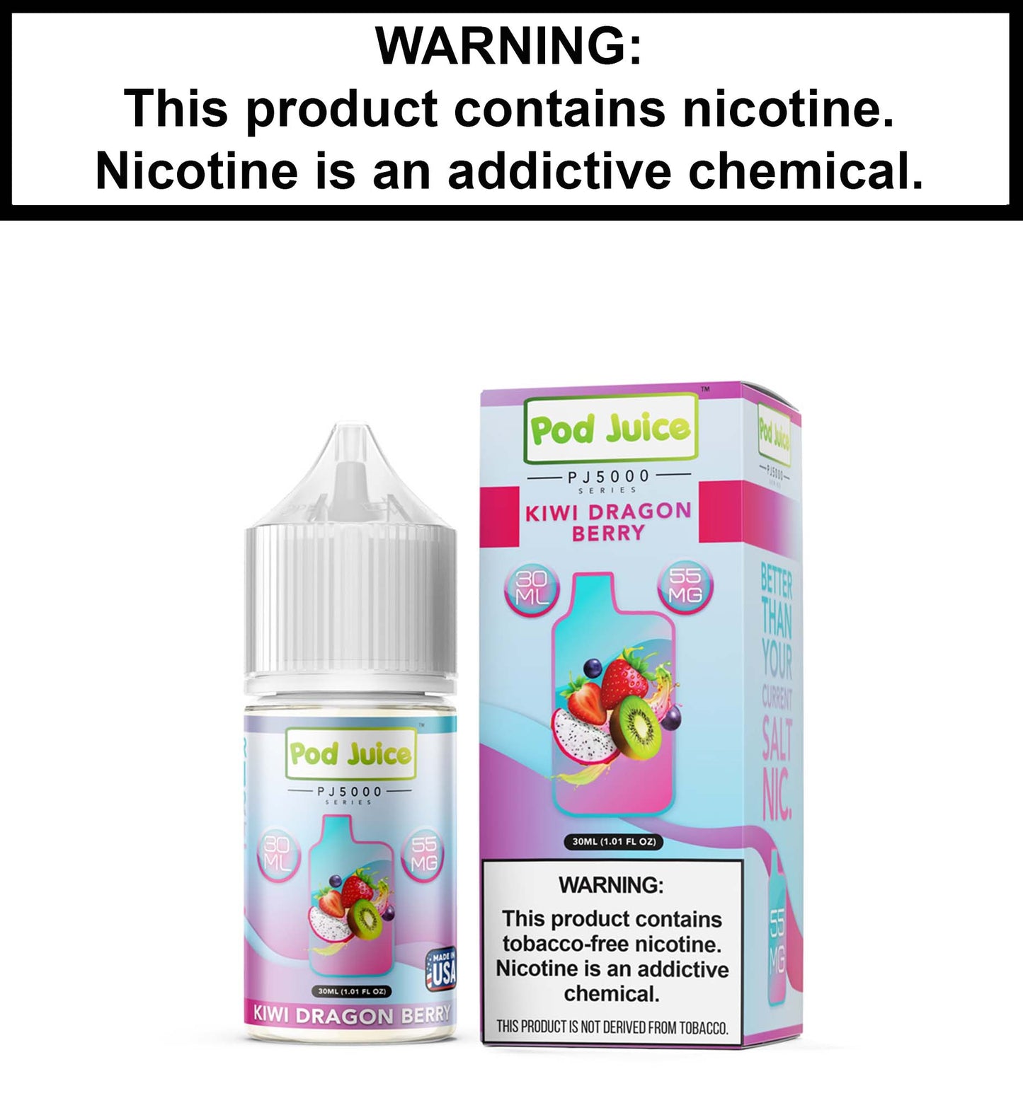 Pod Juice Kiwi Dragon Berry (Nic Salt)