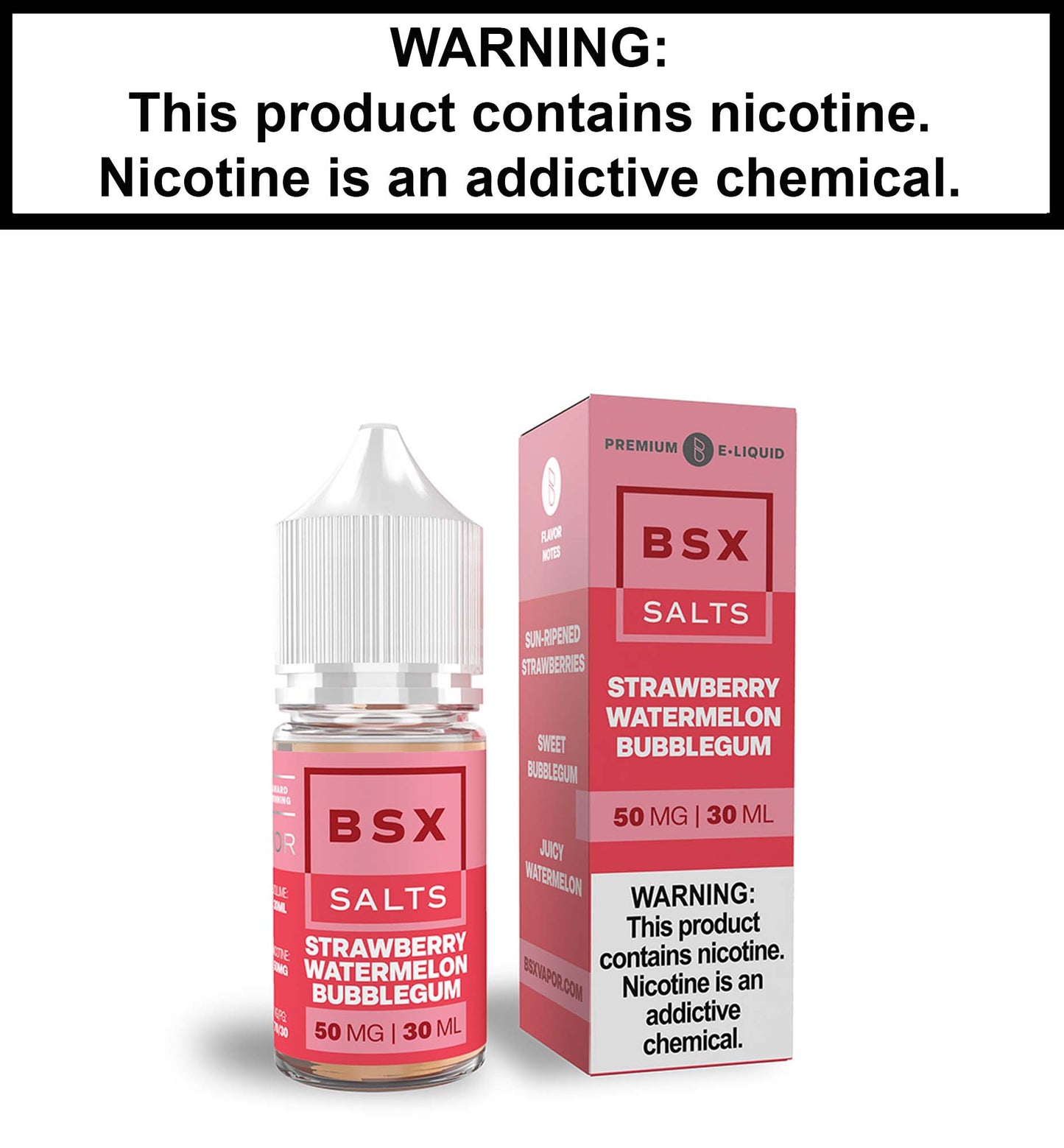 Basix Strawberry Watermelon Bubblegum (Nic Salt)