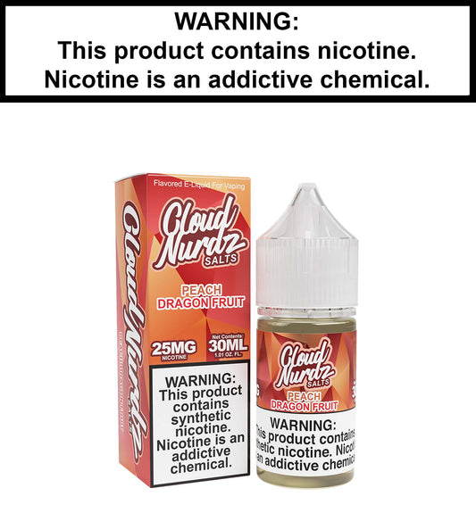 Cloud Nurdz Peach Dragonfruit (Nic Salt)