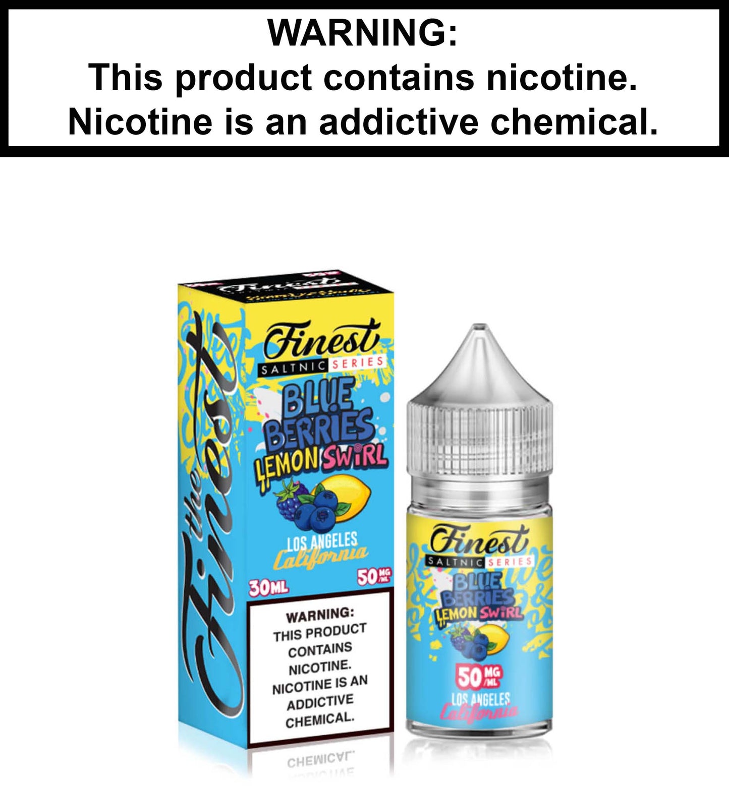 The Finest Blue Berries Lemon Swirl (Nic Salt)