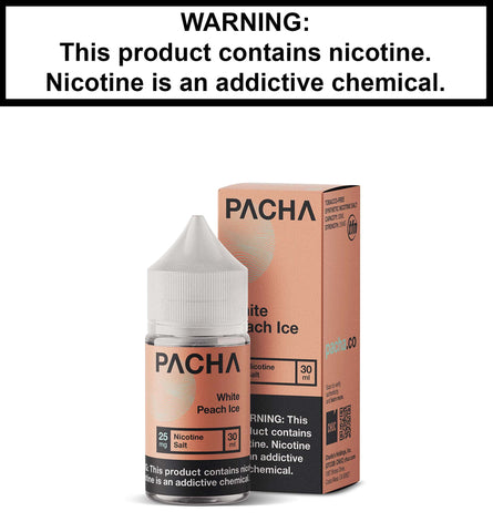 White Peach Ice (Nic Salt) - 30ML