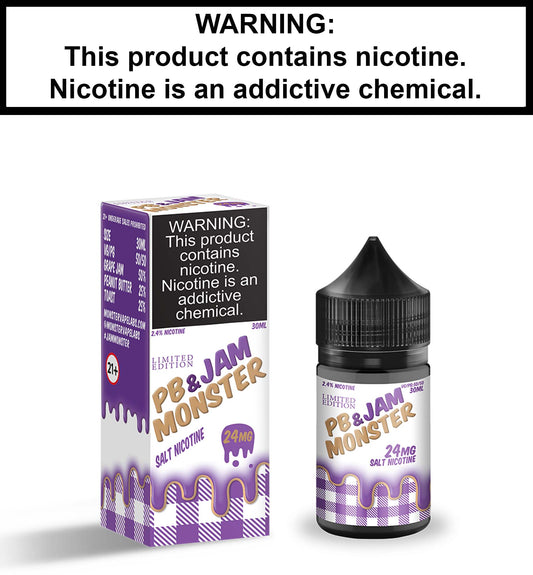 Jam Monster PB & Jam Grape (Nic Salt)