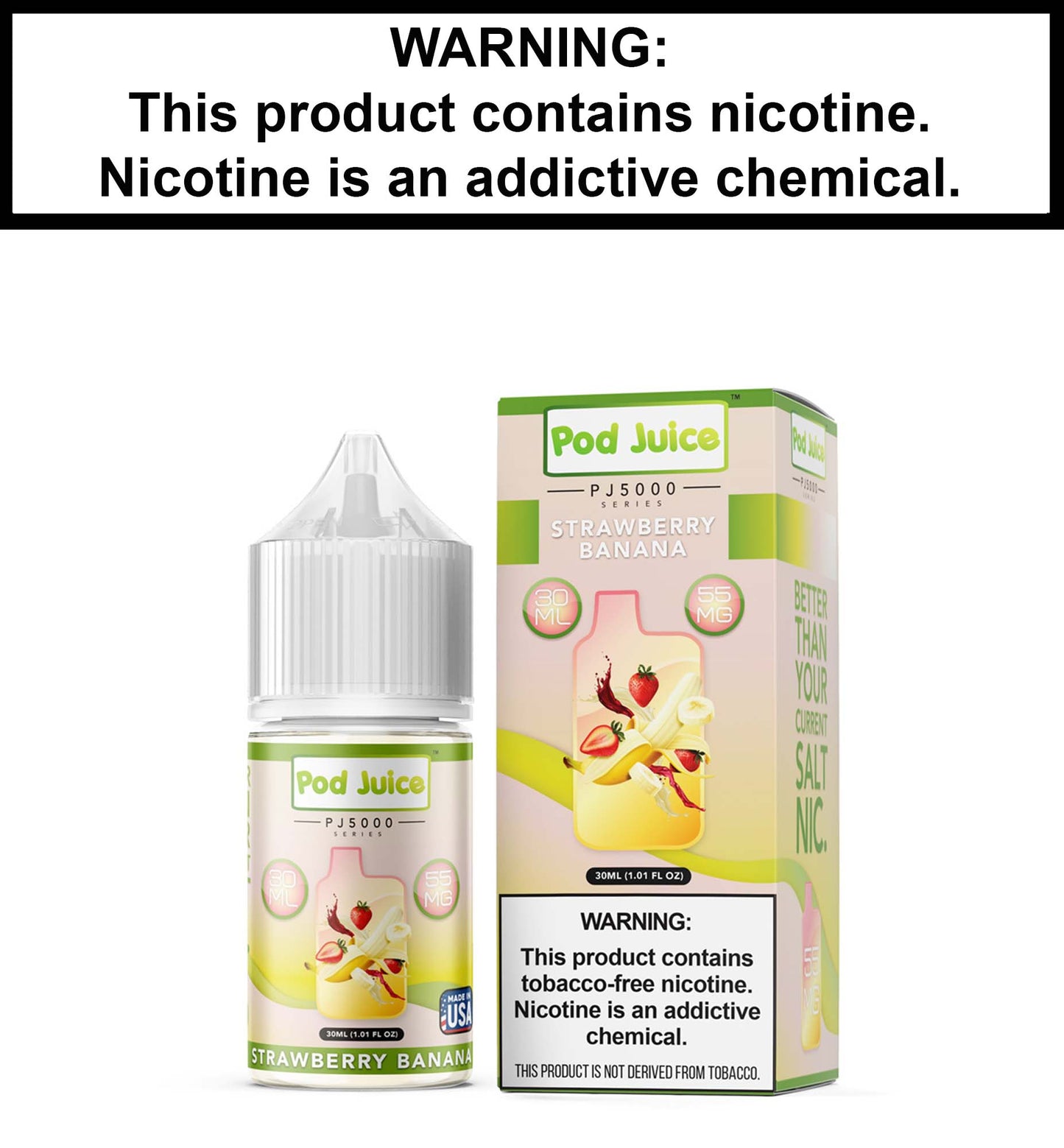 Pod Juice Strawberry Banana (Nic Salt)