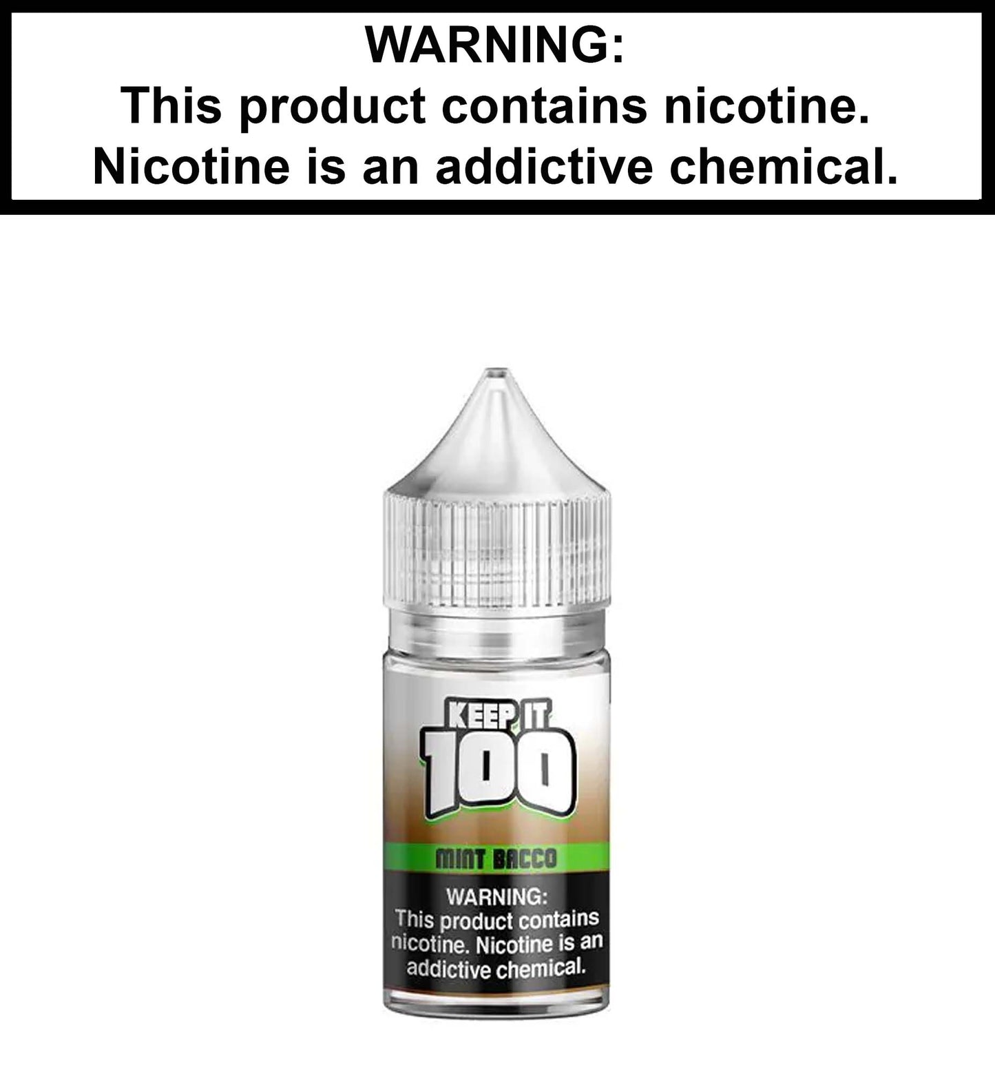 Keep it 100 Mint Bacco (Nic Salt)
