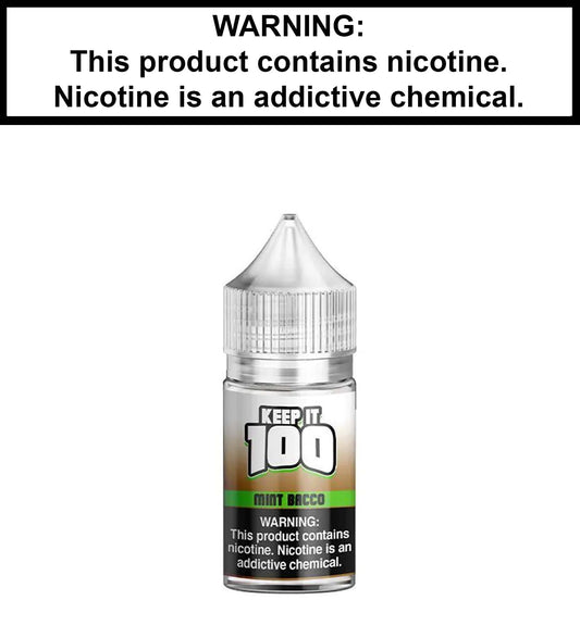 Keep it 100 Mint Bacco (Nic Salt)