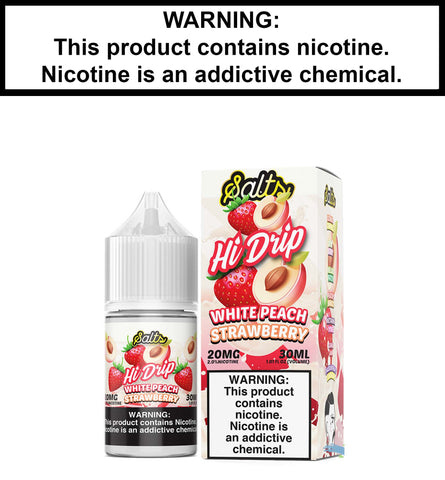 White Peach Strawberry (Nic Salt) - 30ml