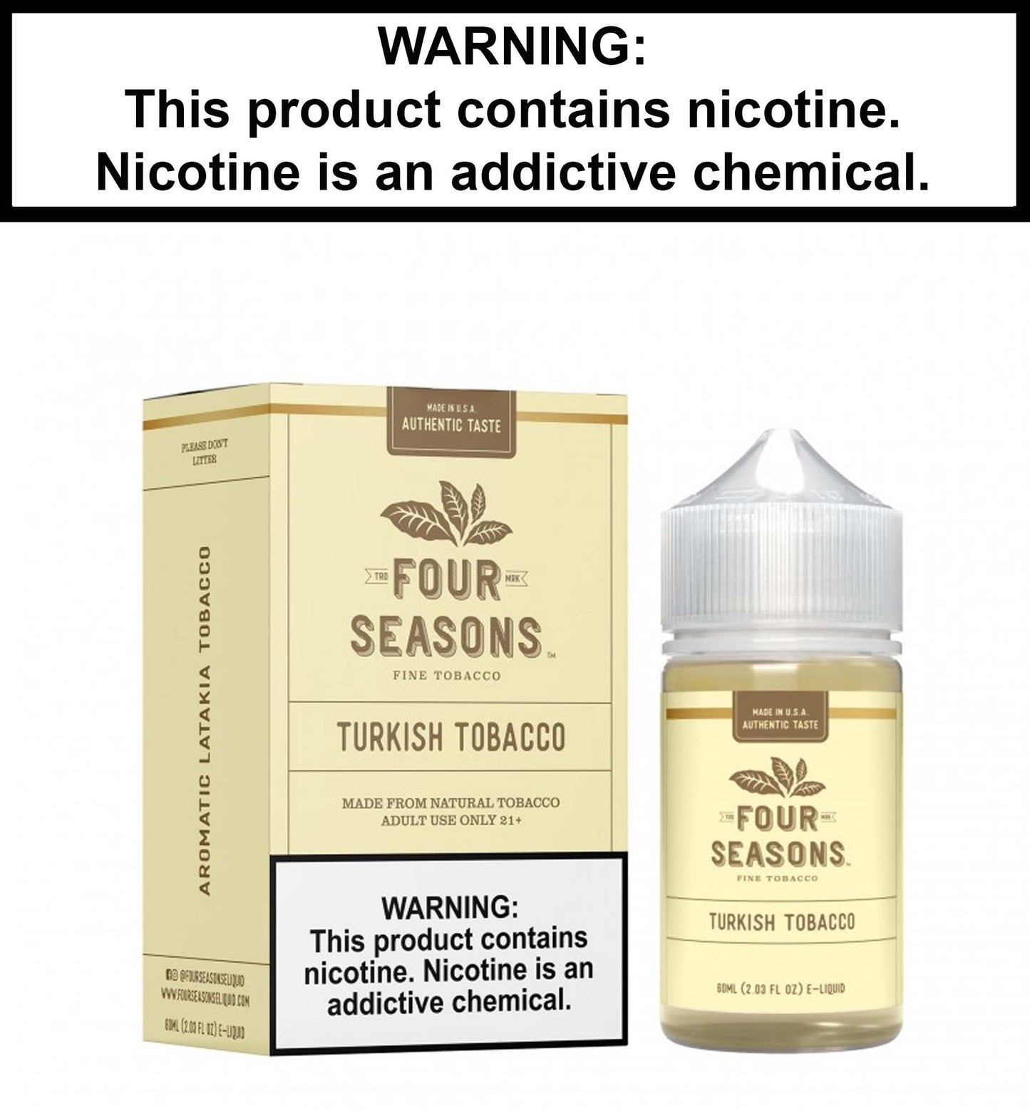 Four Seasons Turkish Tobacco (Nic Salt)