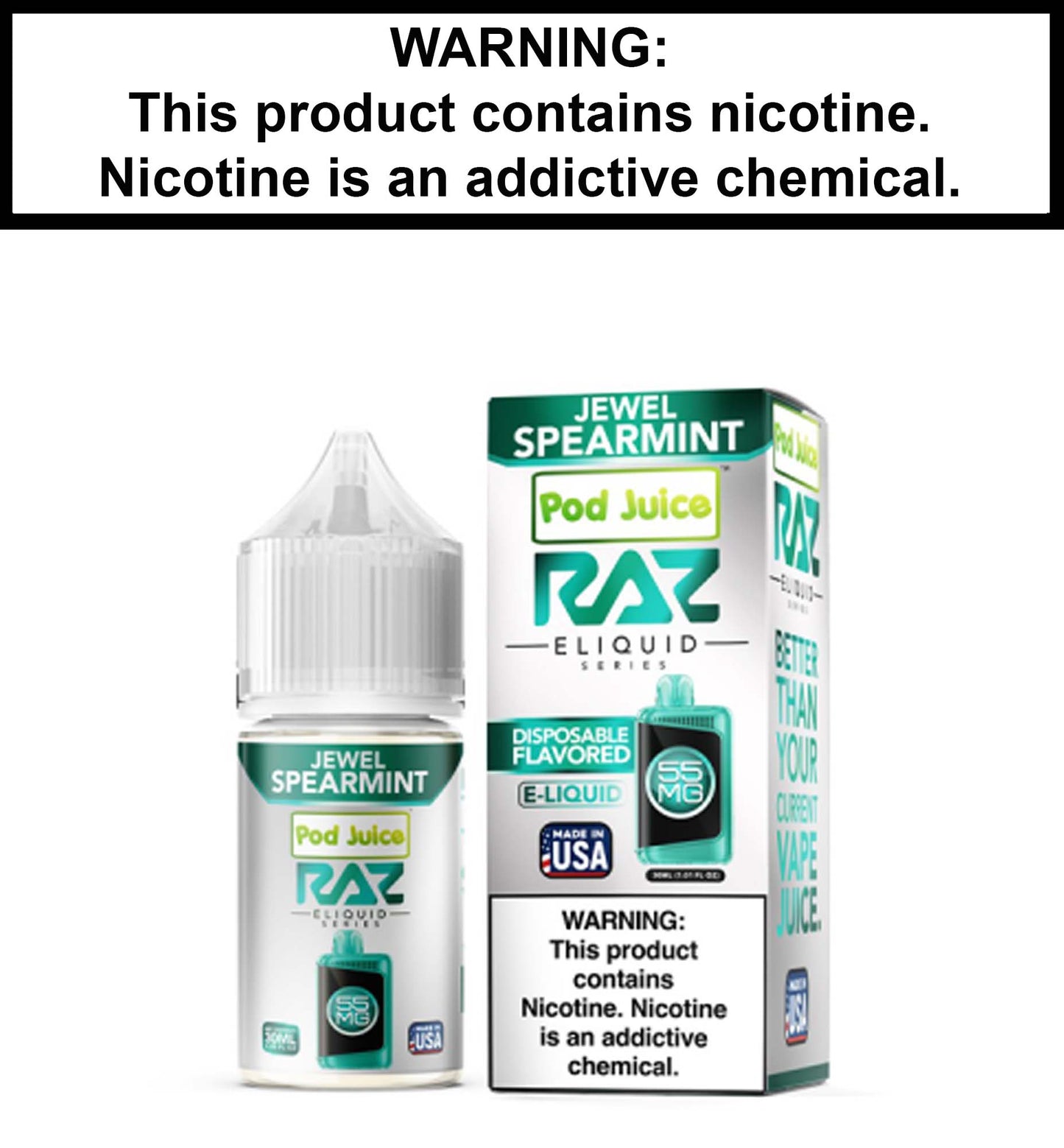 Pod Juice Jewel Spearmint (Nic Salt)