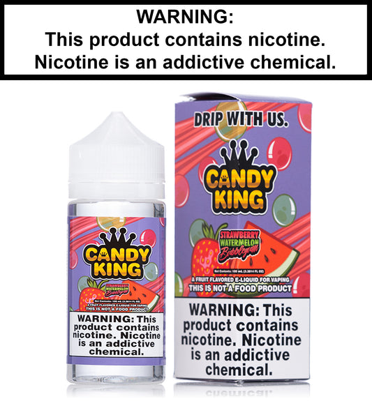 Candy King Straw/Watermelon Bubble Gum