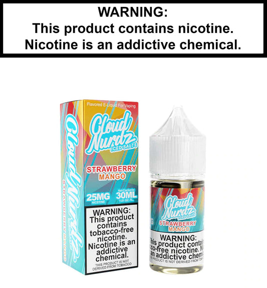 Cloud Nurdz Strawberry Mango Ice (Nic Salt)