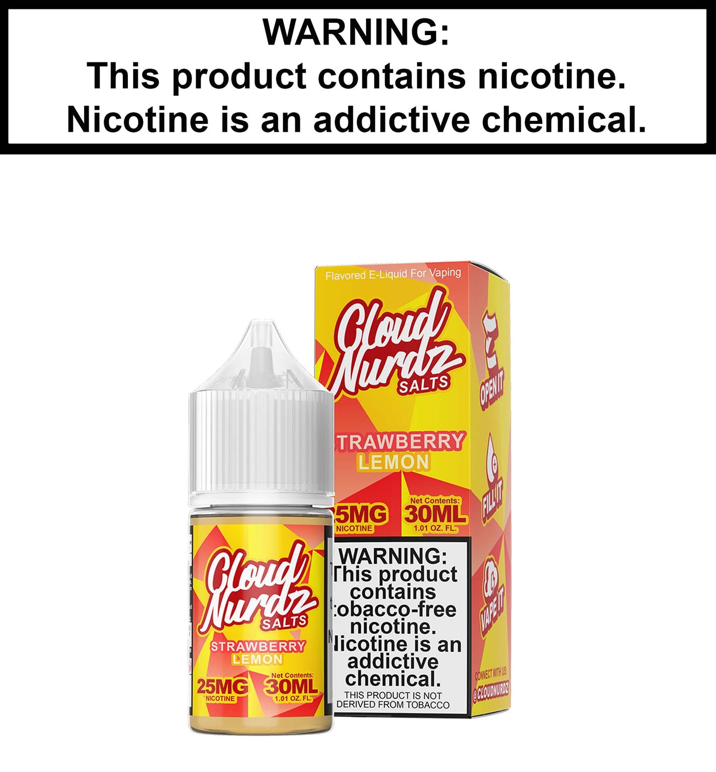 Cloud Nurdz Strawberry Lemon (Nic Salt)